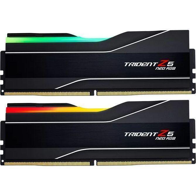 Память для ПК G.SKILL DDR5 48GB (2x24GB) 6000 MHz CL40 Trident Z5 Neo RGB AMD EXPO Black (F5-6000J4048F24GX2-TZ5NR) фото 1
