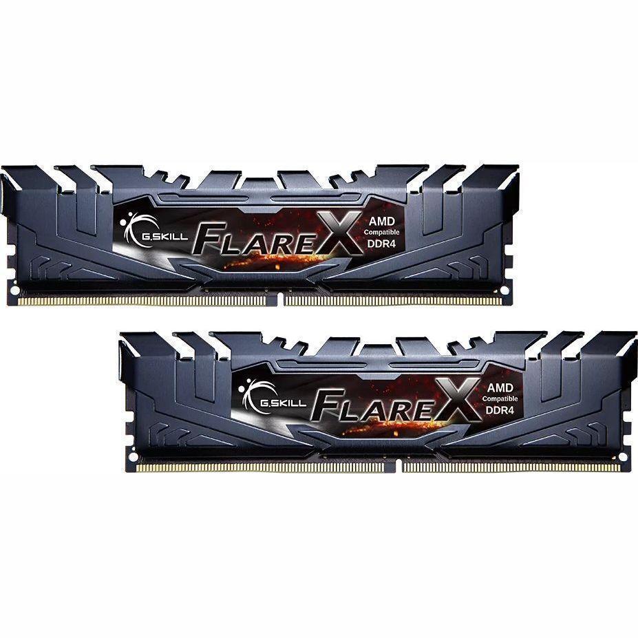 Память для ПК G.SKILL DDR4 32GB (2x16GB) 3200 MHz CL16 Flare X Black (F4-3200C16D-32GFX) фото