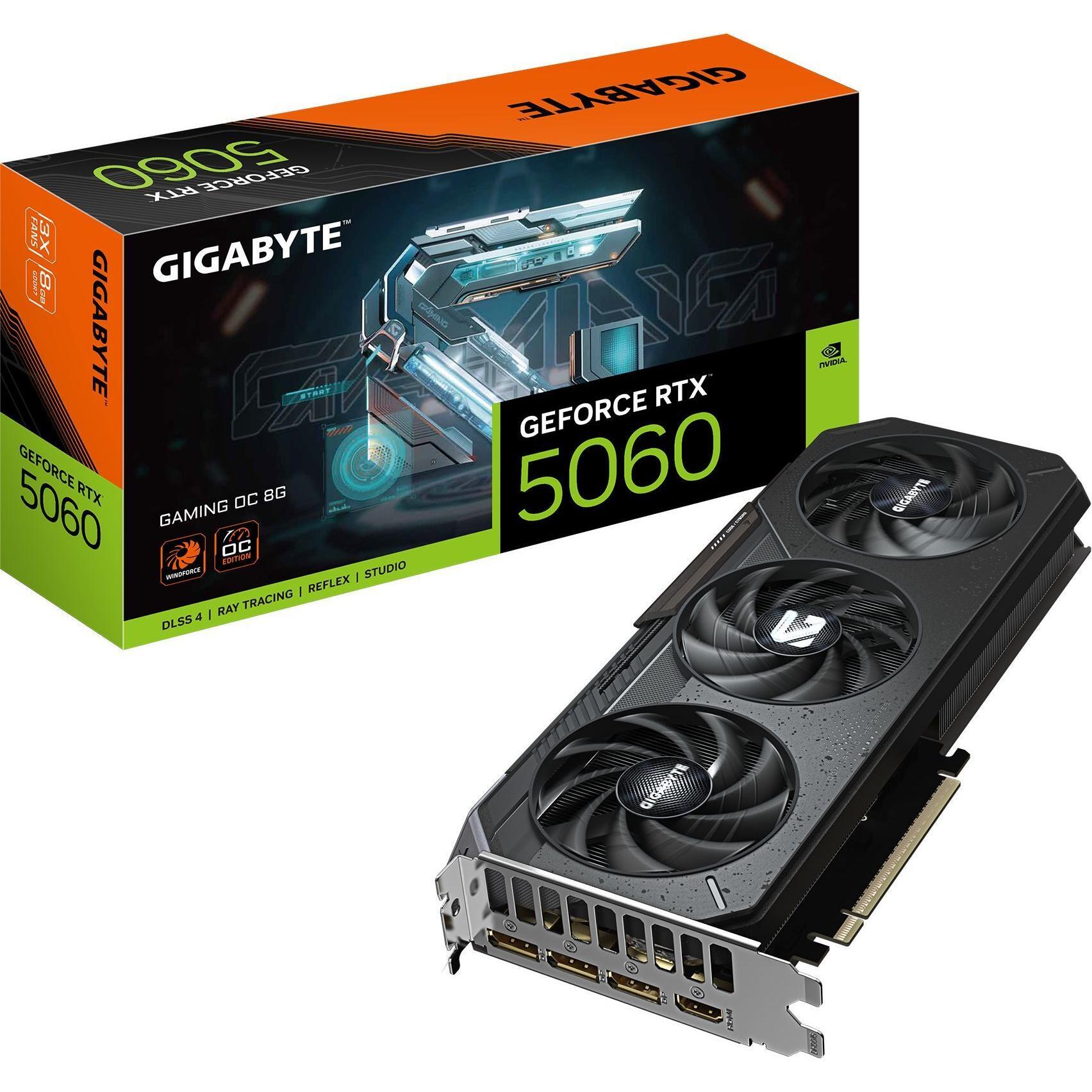 Відеокарта GIGABYTE GeForce RTX 5060 8 ГБ GAMING OC (GV-N5060GAMING_OC-8GD)фото1