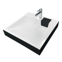 Раковина Adamant Washer New 595х595х115мм черно-белая (4824296202903)