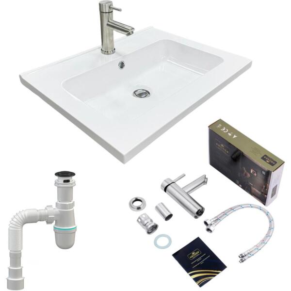 

Набор для ванной Adamant Flat 60, с сифоном Click-Clac (4824296207701)