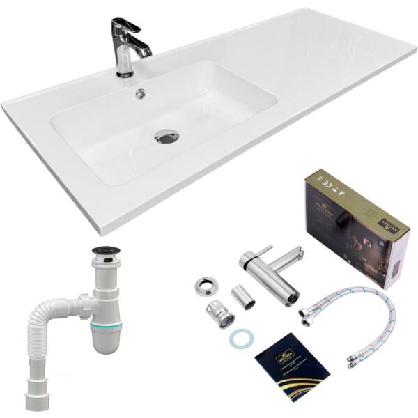 

Набор для ванной Adamant Flat 120L, с сифоном Click-Clac (4824296208601)