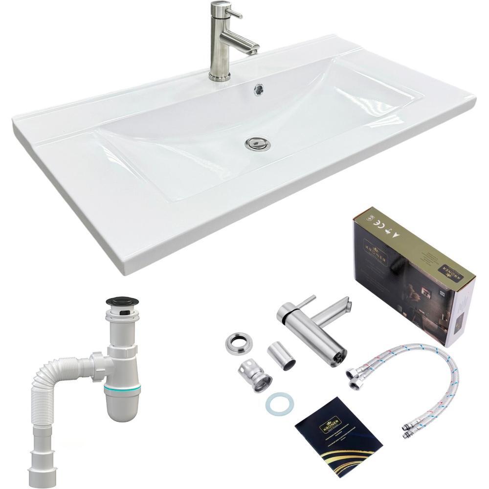 Набір для ванної Adamant Quanto 90, з сифоном Click-Clac (4824296208301)фото1