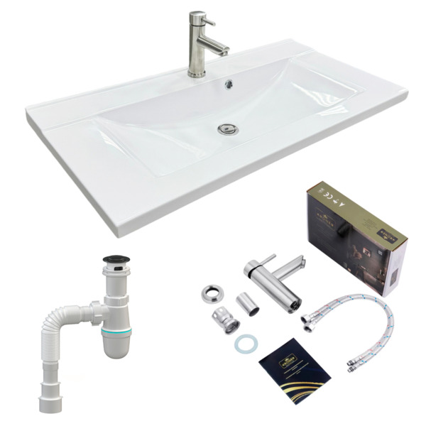 

Набор для ванной Adamant Quanto 90, с сифоном Click-Clac (4824296208301)