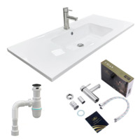 Набір для ванної Adamant Flate 100, з сифоном Click-Clac (4824296207601)