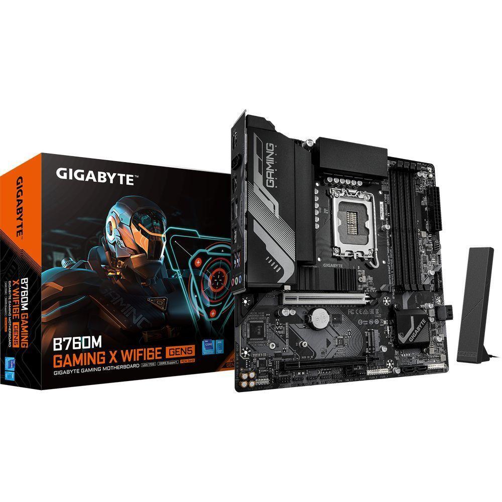 Материнская плата GIGABYTE B760 S1700 MATX (B760M_G_X_WF6E_GEN5) фото 1