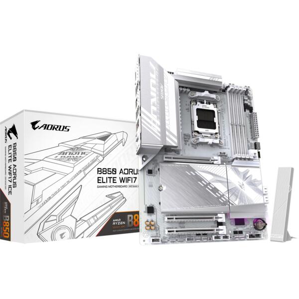 

Материнская плата GIGABYTE AMD B850 SAM5 ATX (B850_A_ELITE_WF7_ICE_1.1)