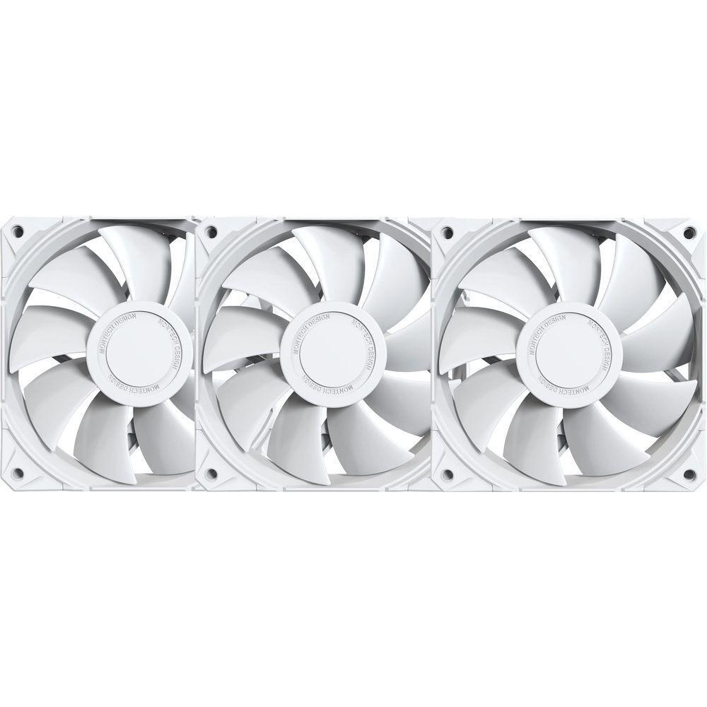 Набор из трех вентиляторов для корпуса MONTECH E28 PWM 120MM (E28 3 PACK(W)) фото 1