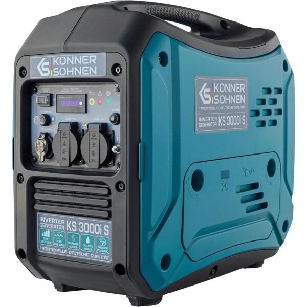 

Генератор бензиновый инверторный Konner&Sohnen KS 3000I S, 230В, 3.3кВт (KS3000IS)