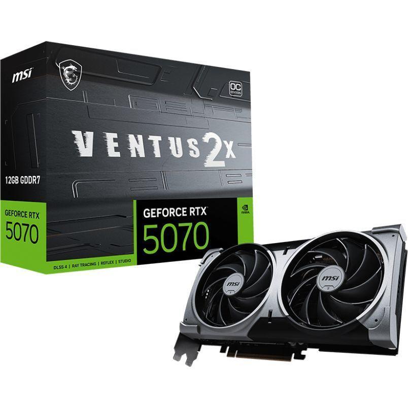 Видеокарта MSI GeForce RTX 5070 12G VENTUS 2X OC (RTX5070 12G VENTUS 2X OC) фото 1