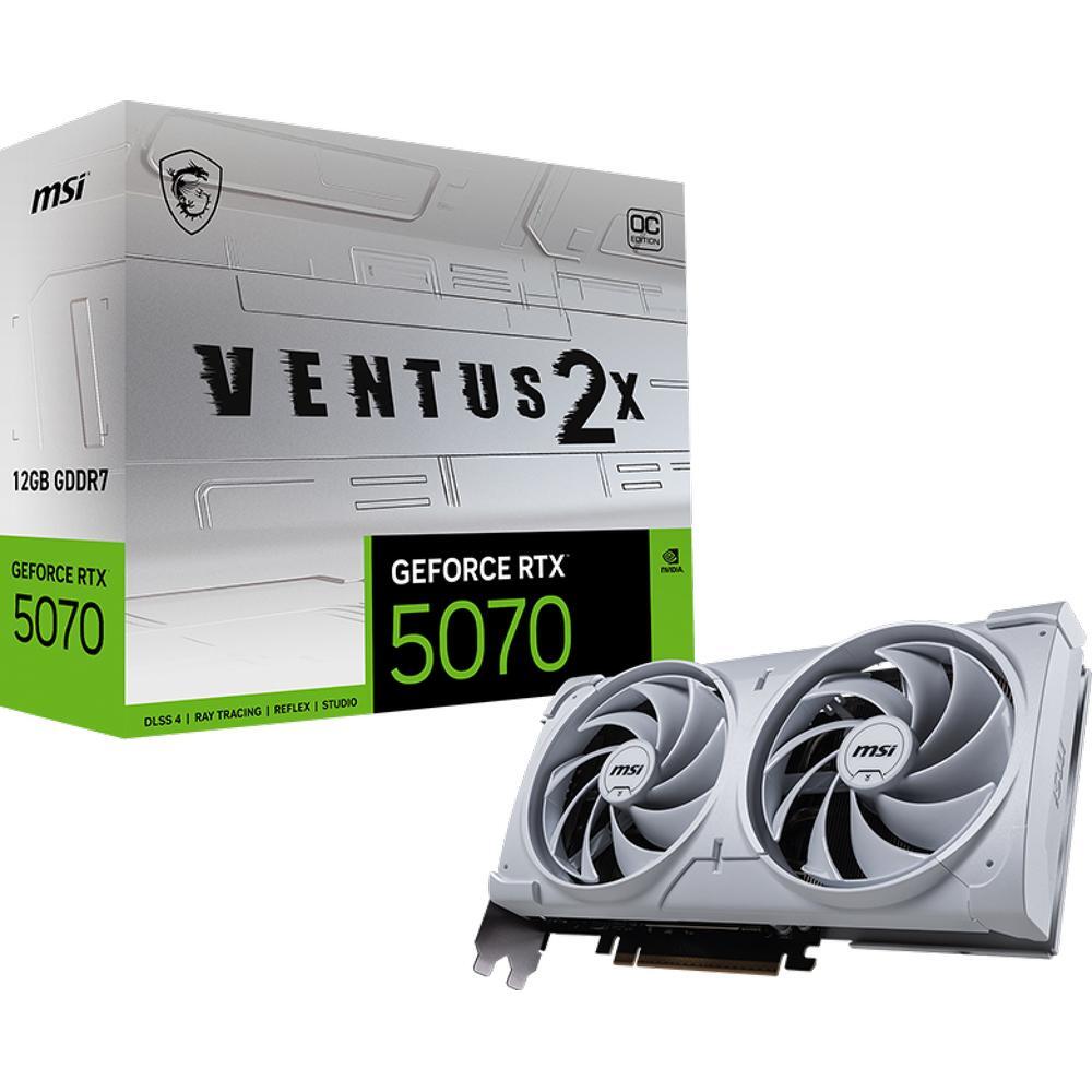 Видеокарта MSI GeForce RTX 5070 12Gb VENTUS 2X OC WHITE (5070 12G VEN 2X OC WHITE) фото 1