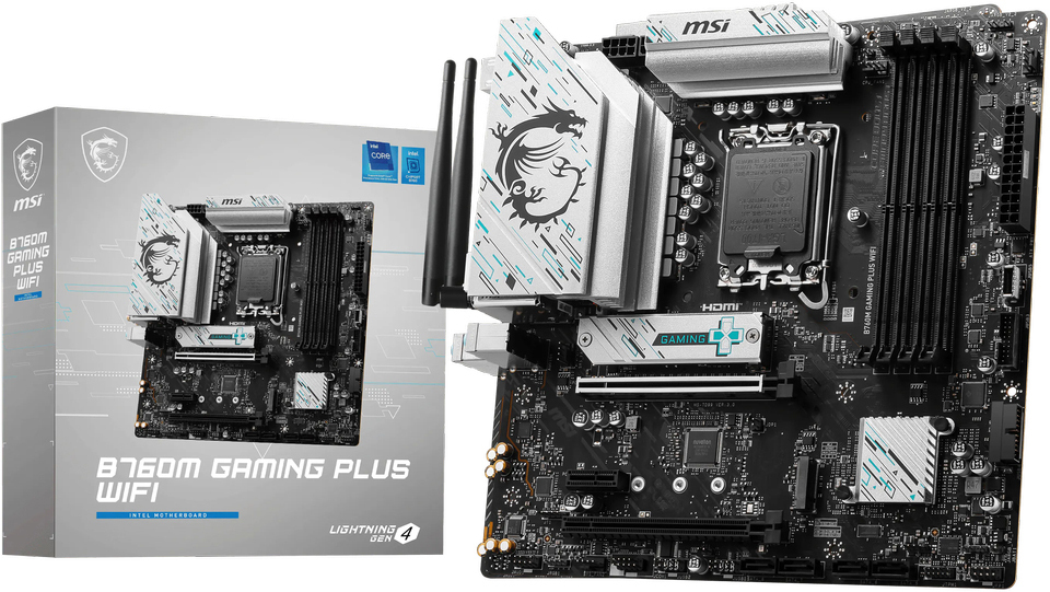 Материнская плата MSI MATX B760M GAMING PLUS WIFI S1700 (MATX B760M GAMING PLUS WIFI) фото 1