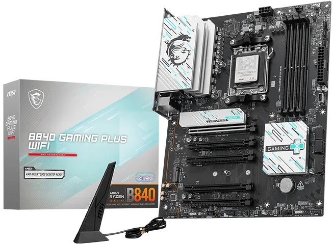 Материнская плата MSI AMD B840 GAMING PLUS WIFI SAM5 (B840 GAMING PLUS WIFI) фото 1