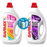 Набір Гель для прання Sarmix Color 900 мл + Гель для прання Sarmix Black 900 мл