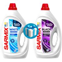Набір Гель для прання White 900 мл + Гель для прання Sarmix Black 900 мл
