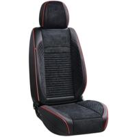 Набор чехлов V-8866 Bk/RdL полный к-т экокожа черные