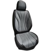 Набор чехлов V-9101 Gy/Bk полный к-т экокожа серо-черные