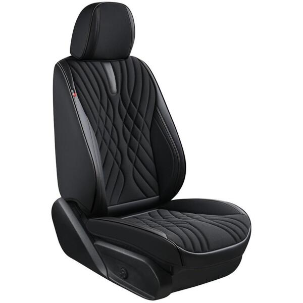 Набор чехлов V-8863 Bk полный к-т экокожа черные