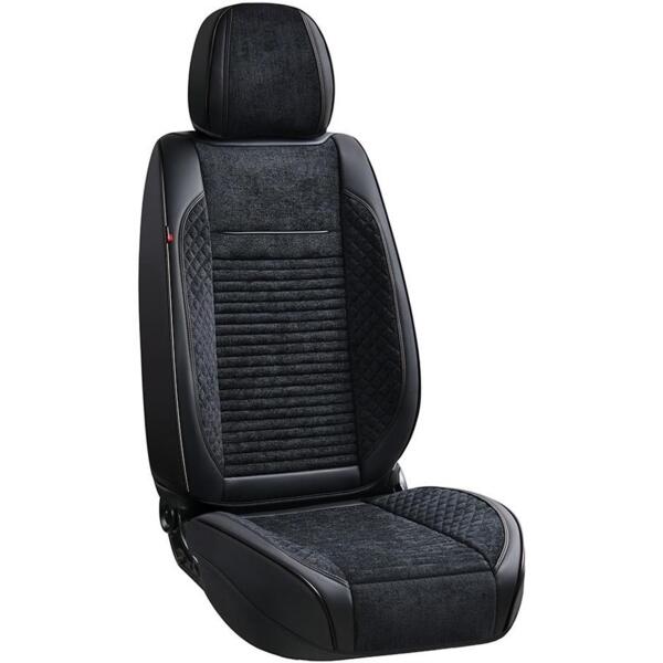 Набор чехлов V-8866 Bk полный к-т экокожа черные