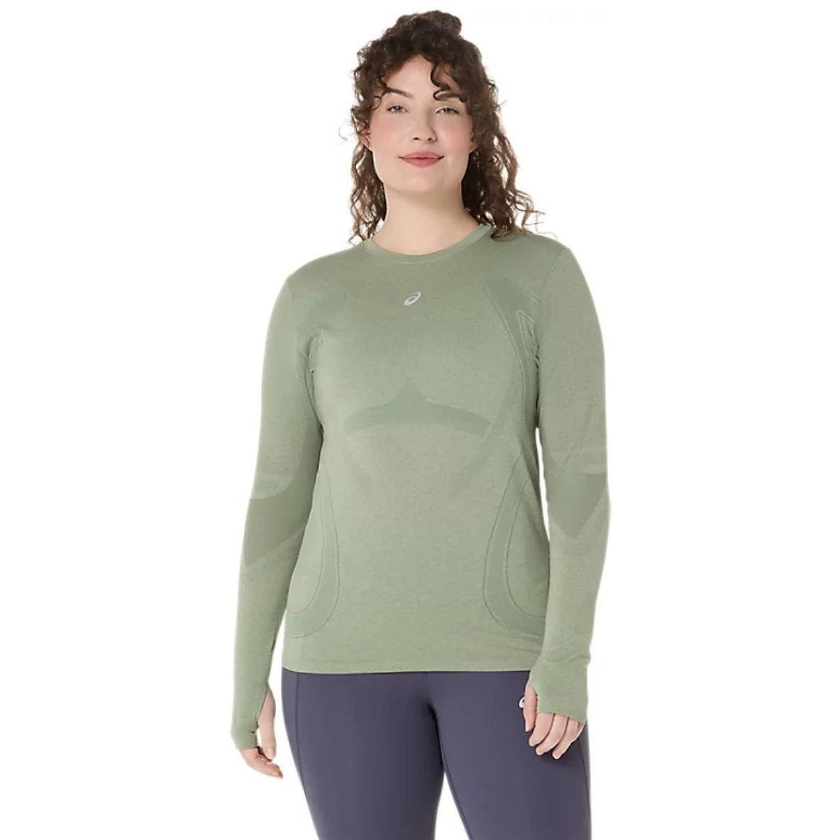 Лонгслів жіночий Asics Road Seamless Ls Top 2012D290-400 M (38) зеленийфото1