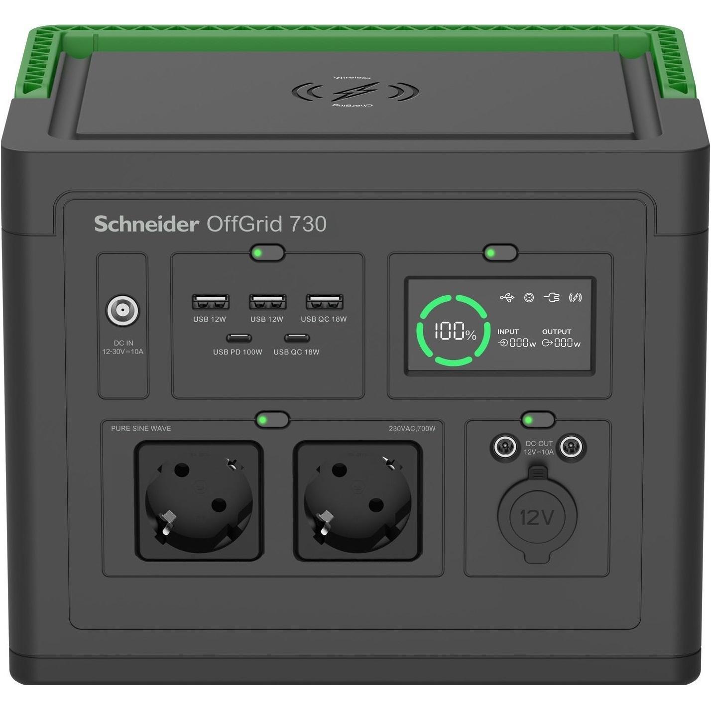 Портативна зарядна станція APC Schneider OffGrid Portable Power Station 730, 738Wh (PPS730-GR)фото1
