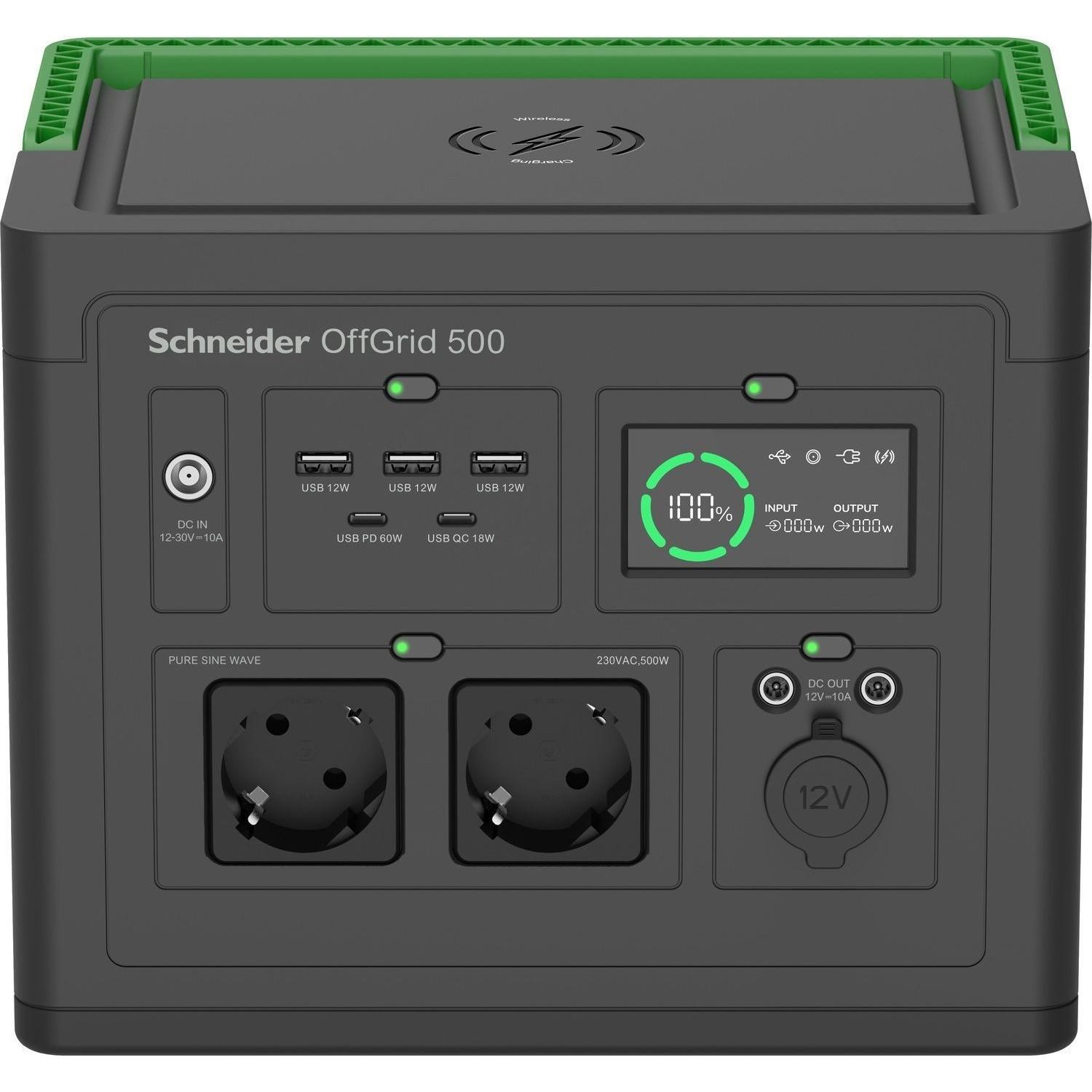 Портативная зарядная станция APC Schneider OffGrid Portable Power Station 500, 517Wh (PPS500-GR) фото 1