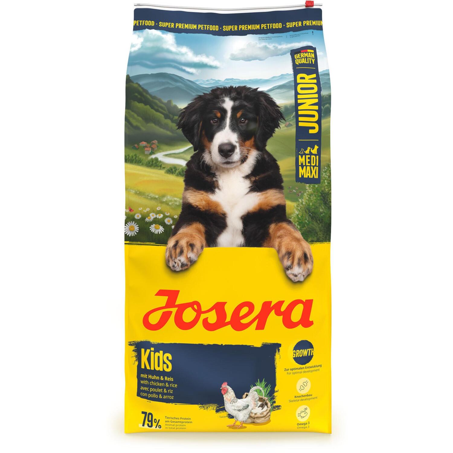 Сухой корм для щенков Josera Kids с курицей и рисом 12 кг фото 