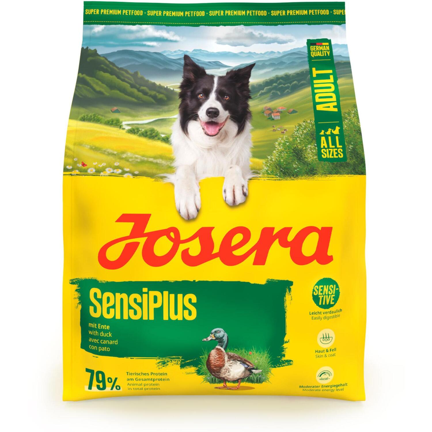 Сухой корм для собак Josera Adult SensiPlus утка и рис 900 г фото 