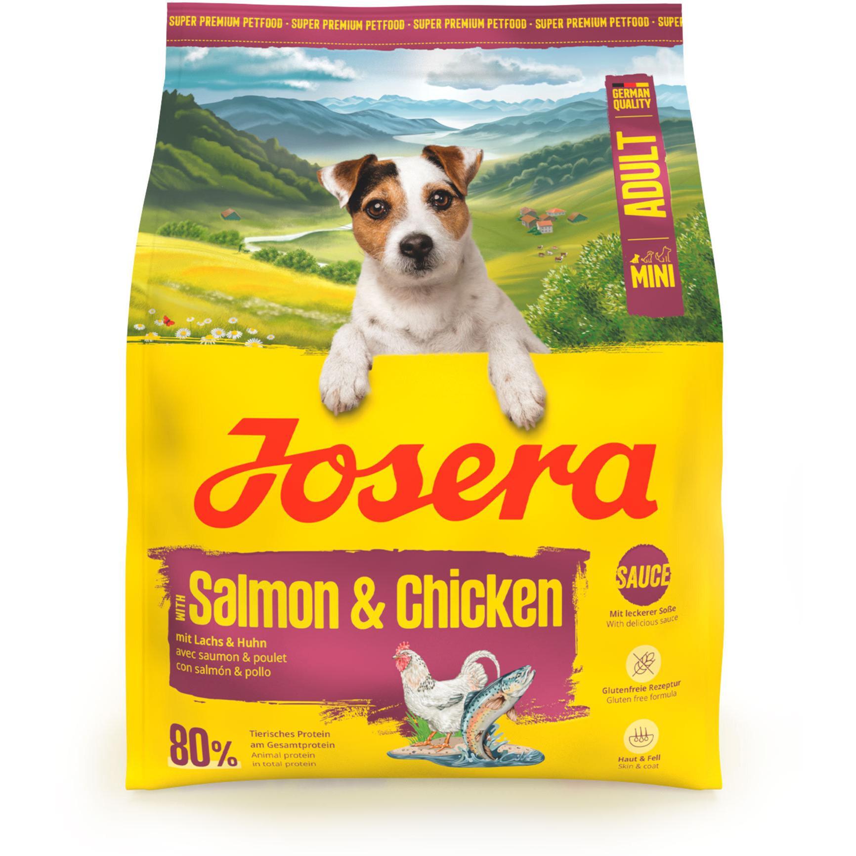 Сухий корм для собак Mini Adult лосось та курка 900 гфото1