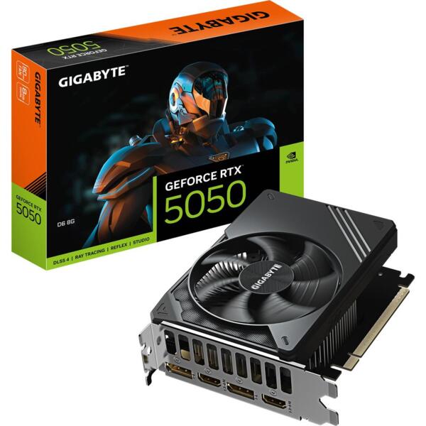 

Видеокарта GIGABYTE GeForce RTX 5050 8GB GDDR6 D6 (GV-N5050D6-8GD)