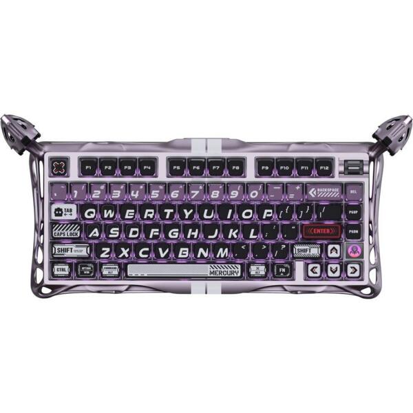 

Клавиатура GravaStar Mercury V75 Pro Magnetic Jade Gaming, 8K, USB-A, RGB, Iron Purple (GS_V75_PRO_PL)