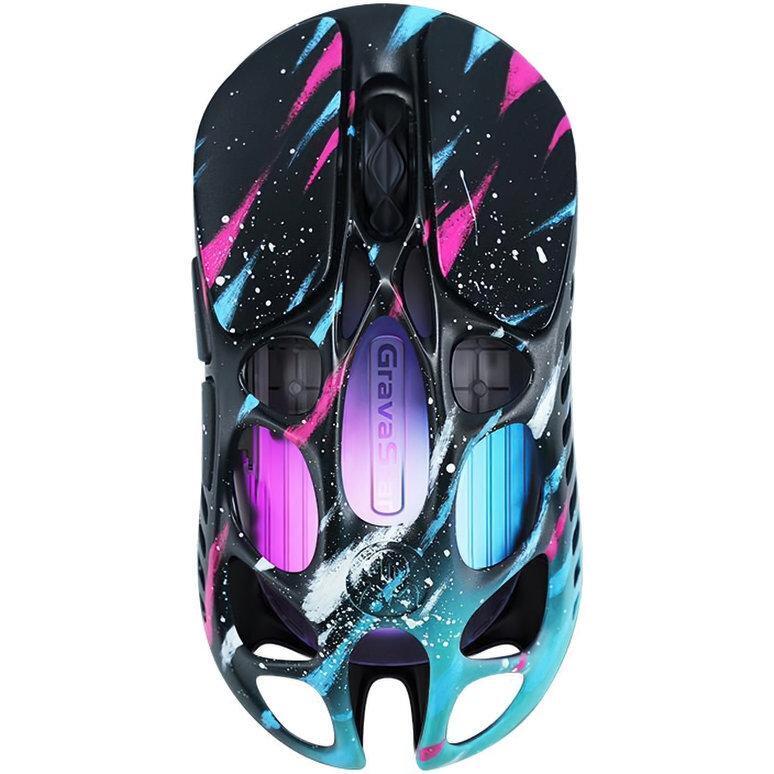 Игровая мышь GravaStar Mercury X Pro 8K, BT/WL/USB-A, Neon Graffiti (GS_X_PRO_CG_BLK) фото 1