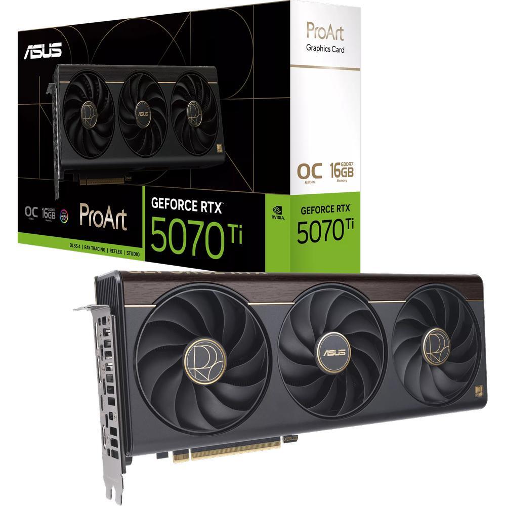 Видеокарта ASUS GeForce RTX 5070 TI 16GB GDDR7 OC PROART-RTX5070TI-O16G (90YV0NR0-M0NA00) фото 1