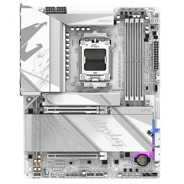 Материнская плата GIGABYTE X870 A ELITE X3D ICE X870 (X870_A_ELITE_X_ICE)