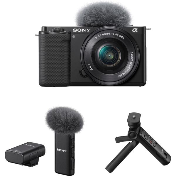 Фотоаппарат SONY ZV-E10 + 16-50 Black Creator Kit (ZVE10LB_СrKit)
