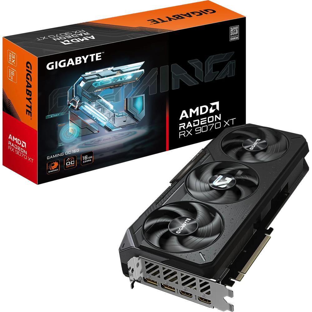 Видеокарта GIGABYTE Radeon RX 9070 XT 16GB GDDR6 GAMING (GV-R9070XTGAMING-16GD) фото 1