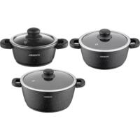 Набор посуды ARDESTO Gemini Anzio, 6 предметов, черный (AR1906AS)