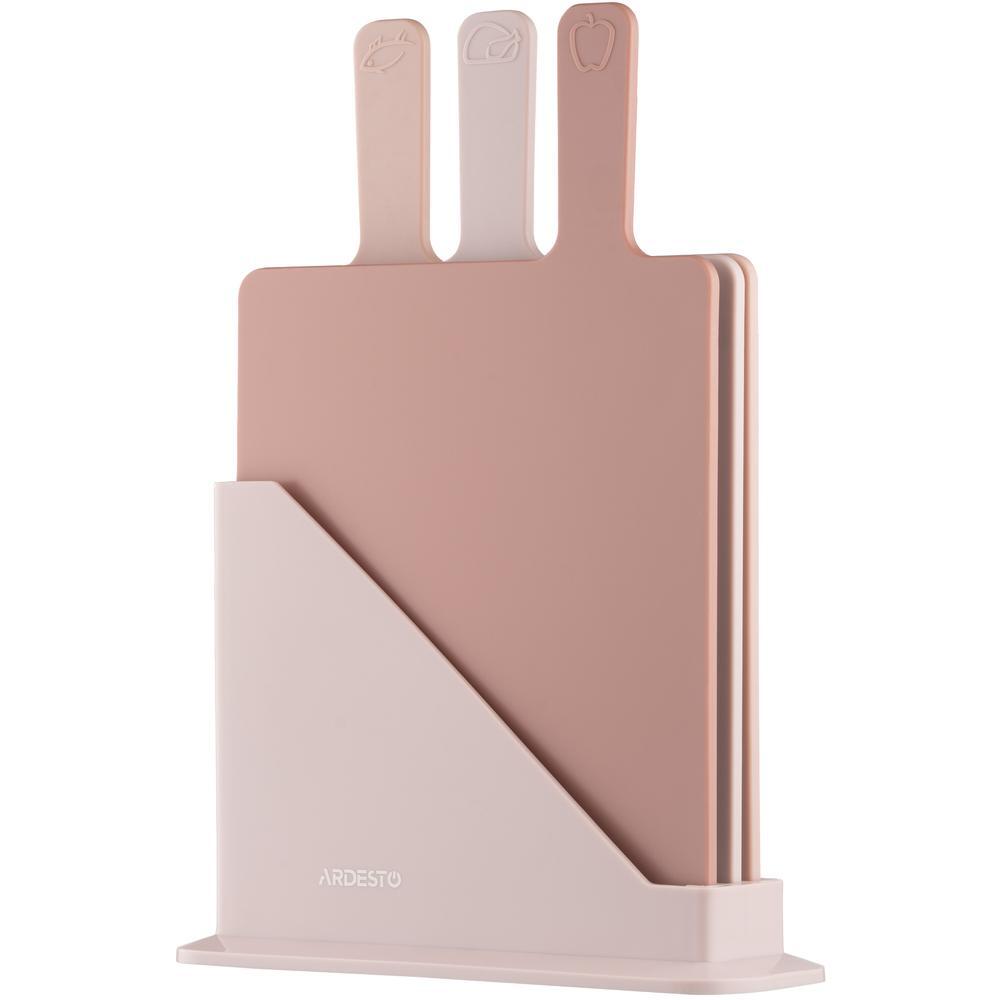 Набор досок кухонных на подставке ARDESTO Fresh, 3шт, 24.1х33х7.9см (AR1403BB) фото 1