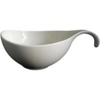 Салатник з ручкою Ardesto, 360мл, білий (AR3745)