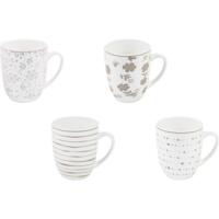 Набор чашек ARDESTO Ravenna, 4шт, 360мл, бело-розовый (AR1336RS)