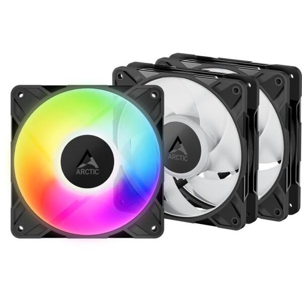 

Набор из трех вентиляторов для корпуса ARCTIC P12 Pro A-RGB Black 3 Pack (ACFAN00310A)
