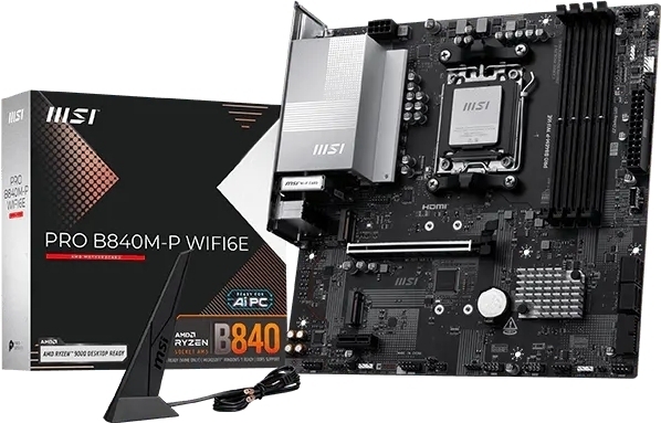 Материнська плата MSI PRO B840M-P WIFI6E (PRO_B840M-P_WIFI6E) фото1