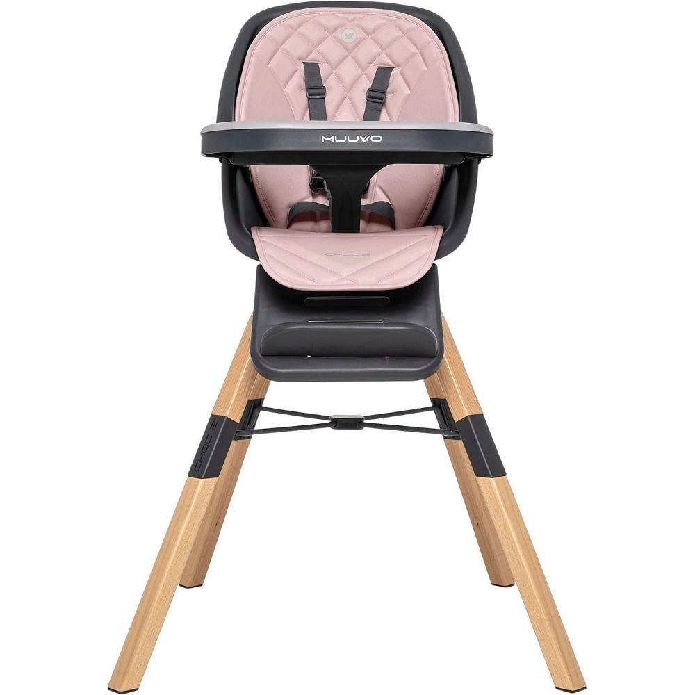 Стульчик для кормления Muuvo Choc2 Powder Pink New (M-CHOC-2-POWDER-PINK-NEW) фото 1