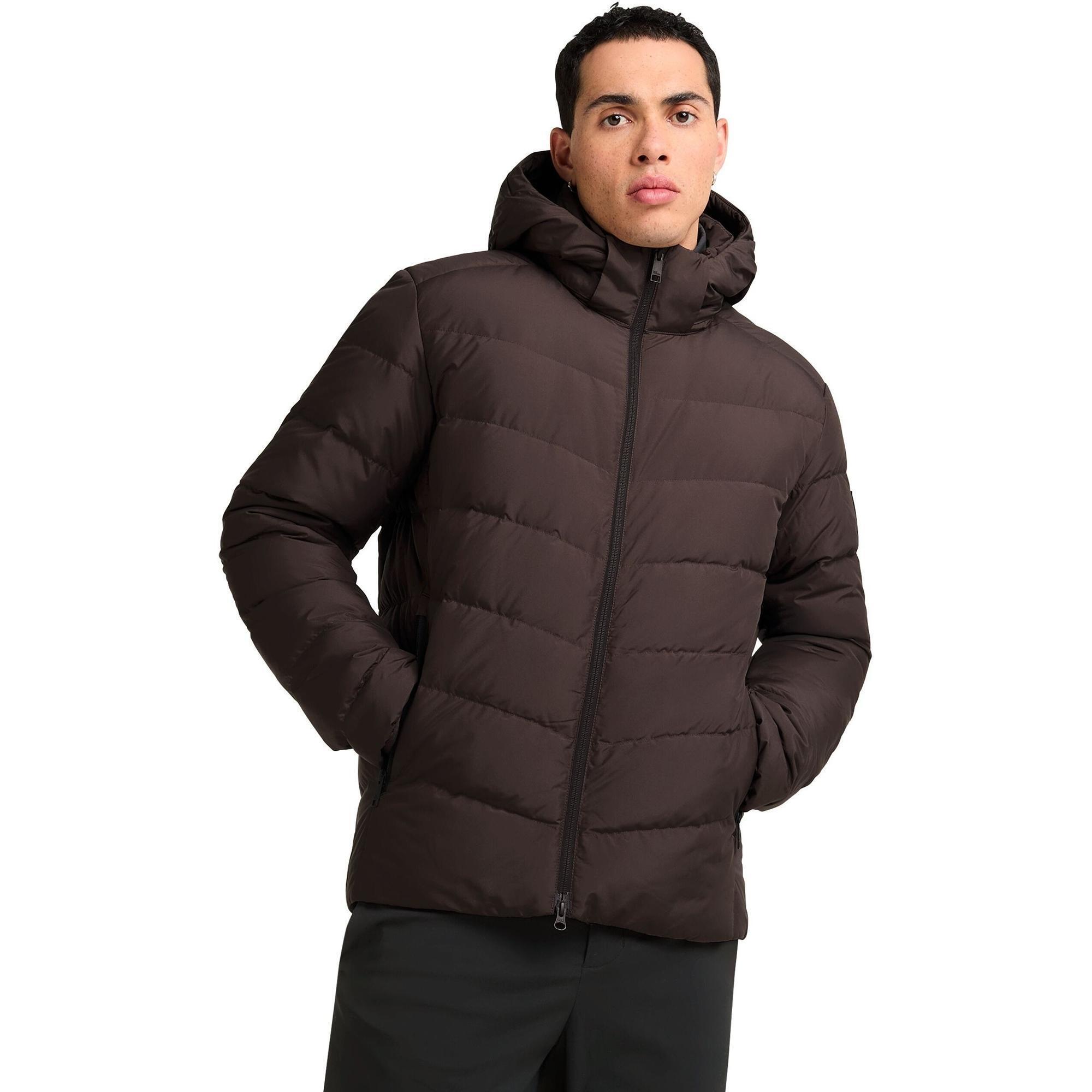 Пуховик мужской Jack Wolfskin Colonius Jkt M Rds 1207431_D0108 S коричневый фото1