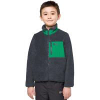 Кофта флисовая детская Jack Wolfskin Ice Curl Jacket K 1609162_6367 152 серая/зеленая