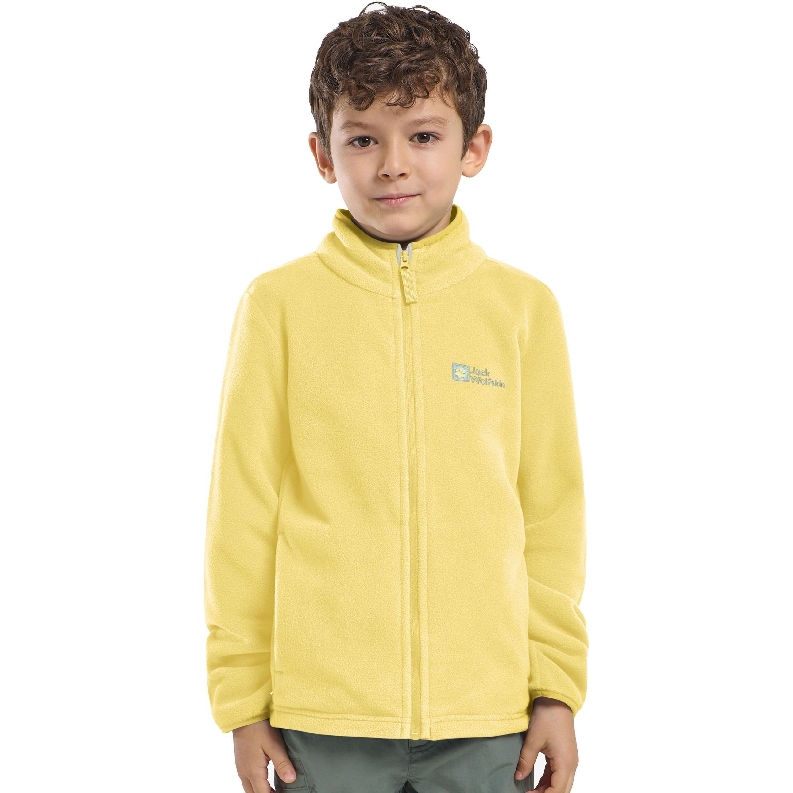 Кофта флисовая детская Jack Wolfskin Taunus Jacket K 1609482_M0064 152 желтая фото 1