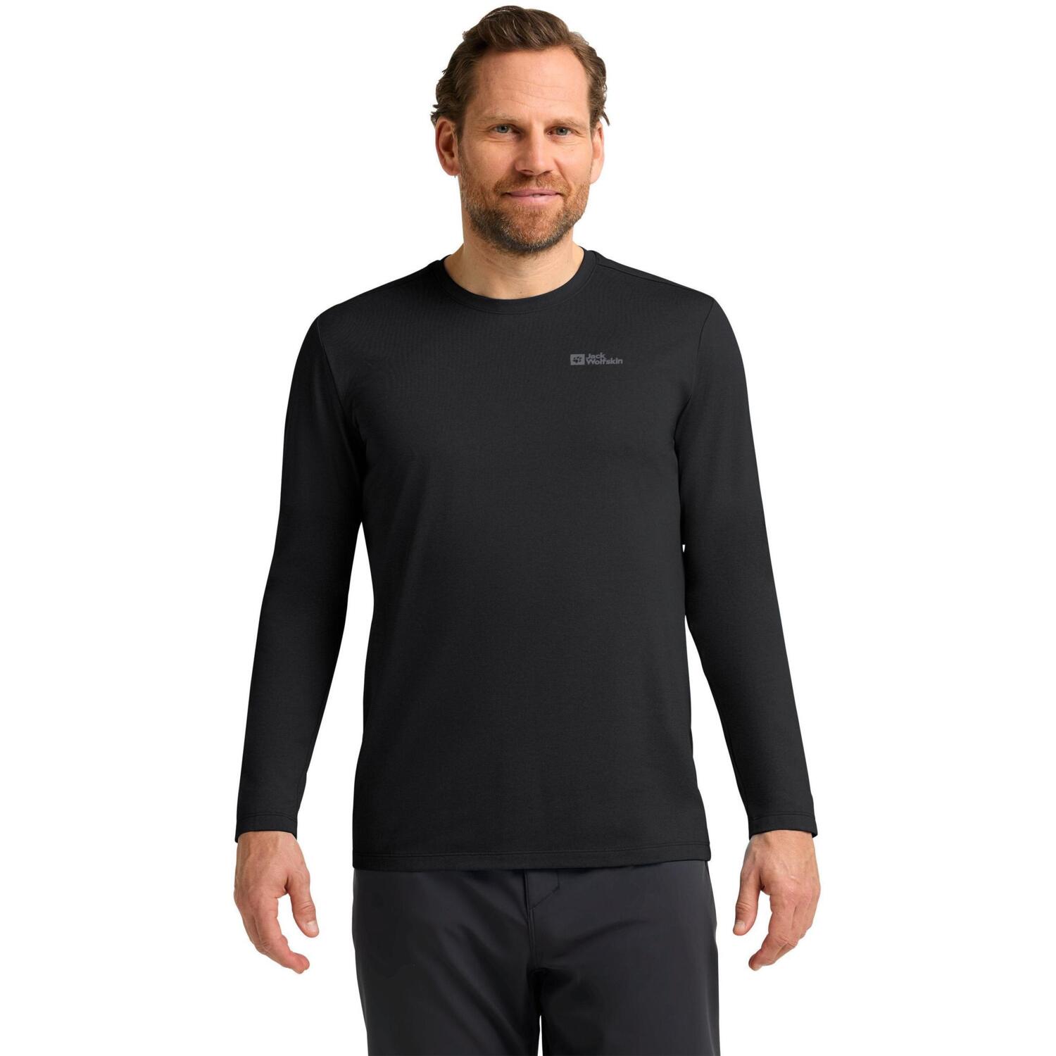 Лонгслив мужской Jack Wolfskin Sky Thermal L/S M 1808682_6000 S черный