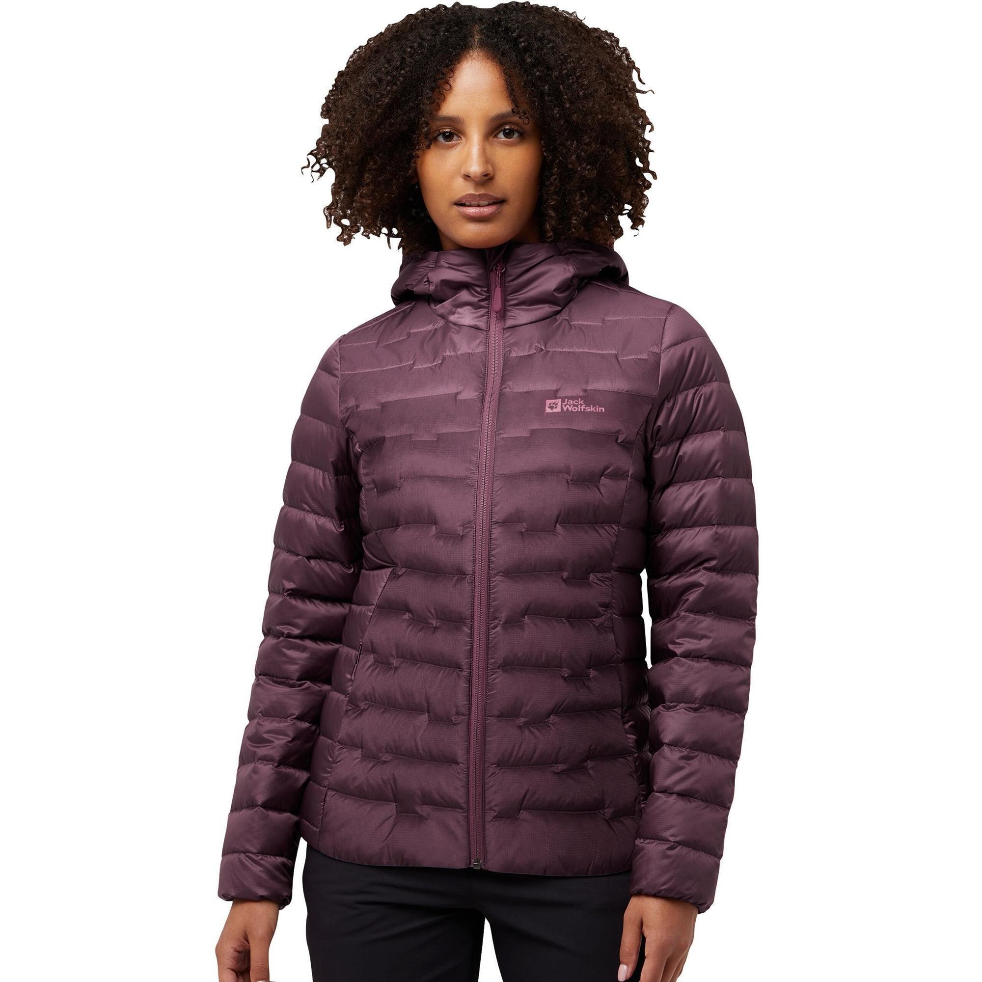 Пуховик женский Jack Wolfskin Passamani Down Hoody W Rds A61833_I0116 XS сливовый фото1