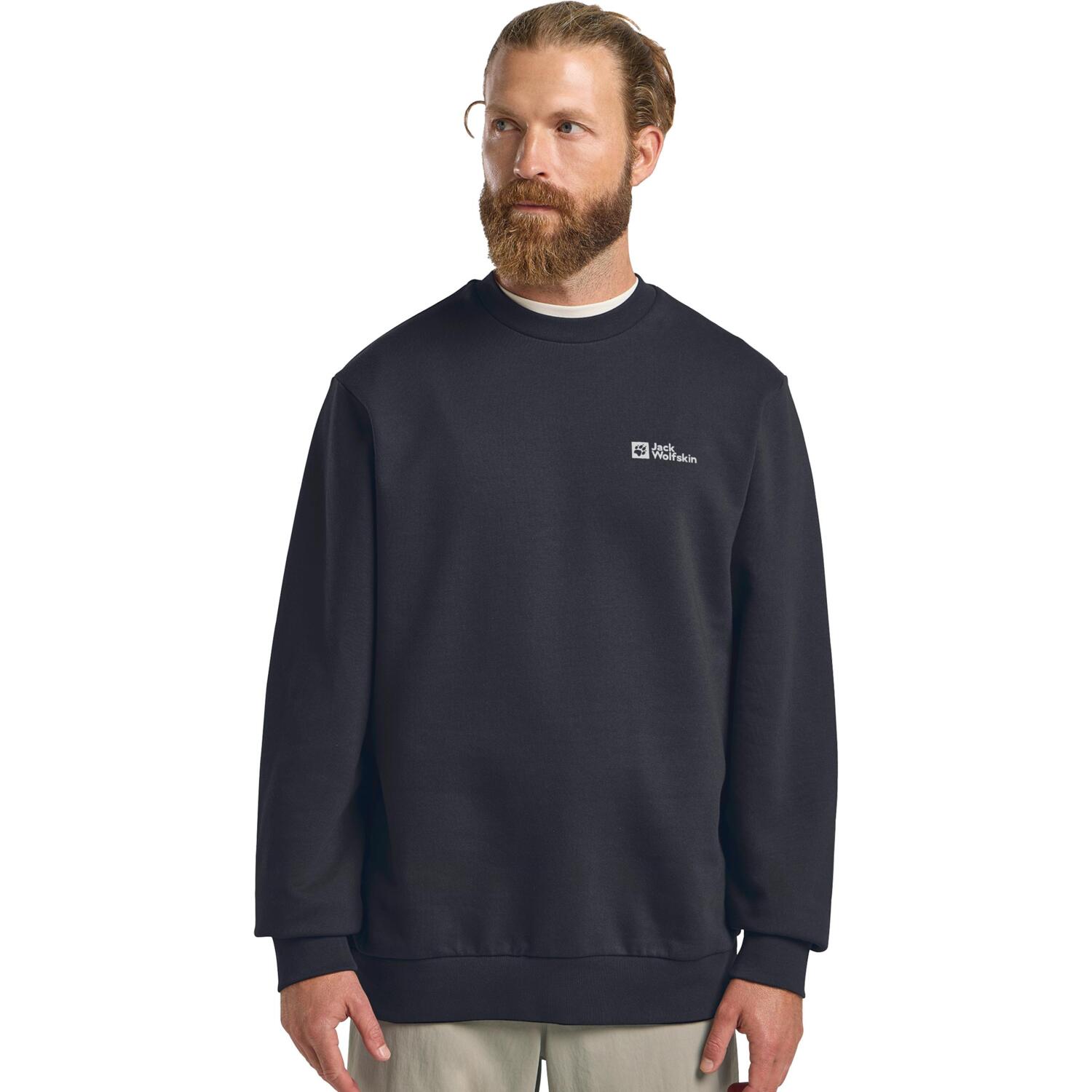 Свитшот мужской Jack Wolfskin Essential Crewneck M A63843_C0413 L темно-синий