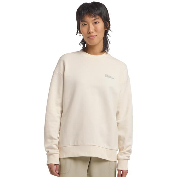 

Свитшот женский Jack Wolfskin Essential Crewneck W A63871_5127 L бежевый